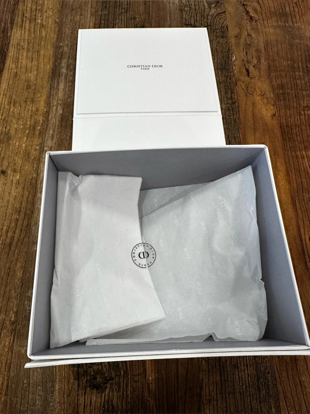 Dior White Box with Black Seal